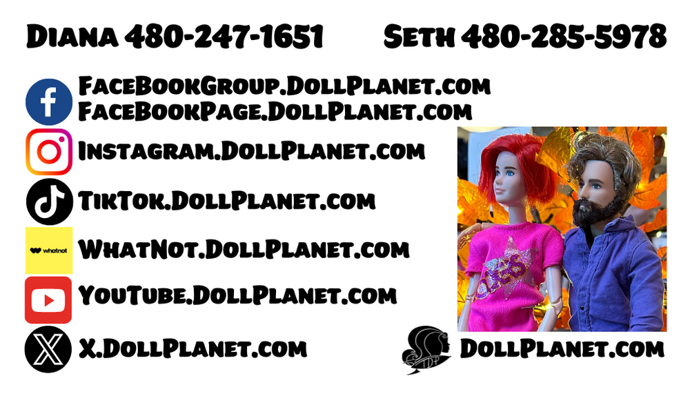 Doll Planet Hair Tutorials & Social Media Links