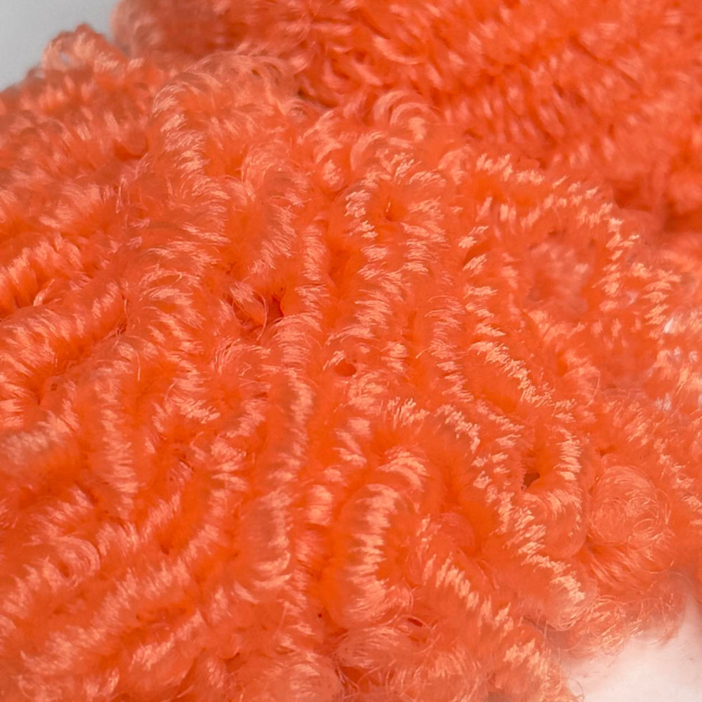 DG Curly Nylon Papaya N3070 3mm 1oz/28g 36in/92cm orange Doll Hair