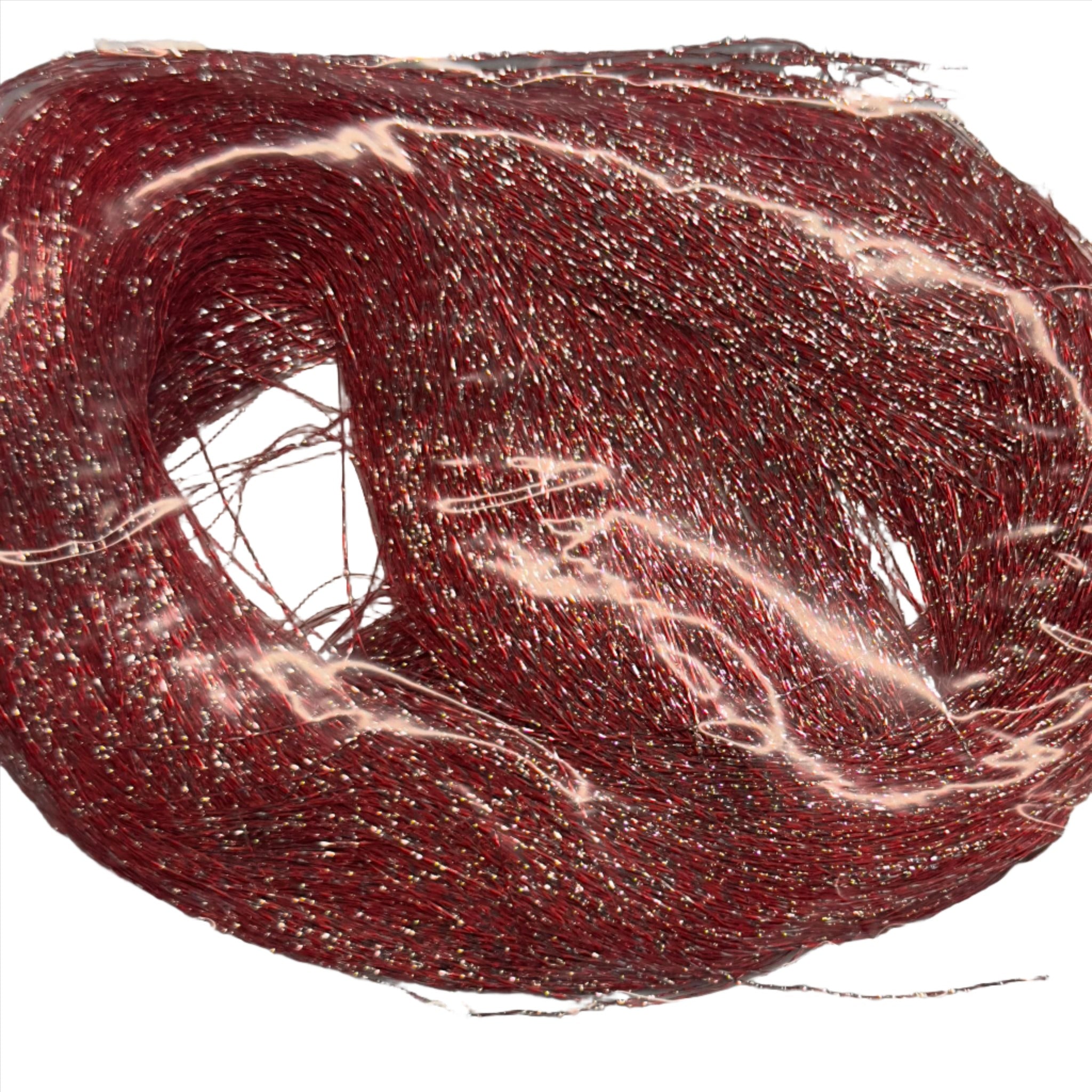 Decadent H25 Red and Silver Blend Doll Grade Tinsel Shiny Doll