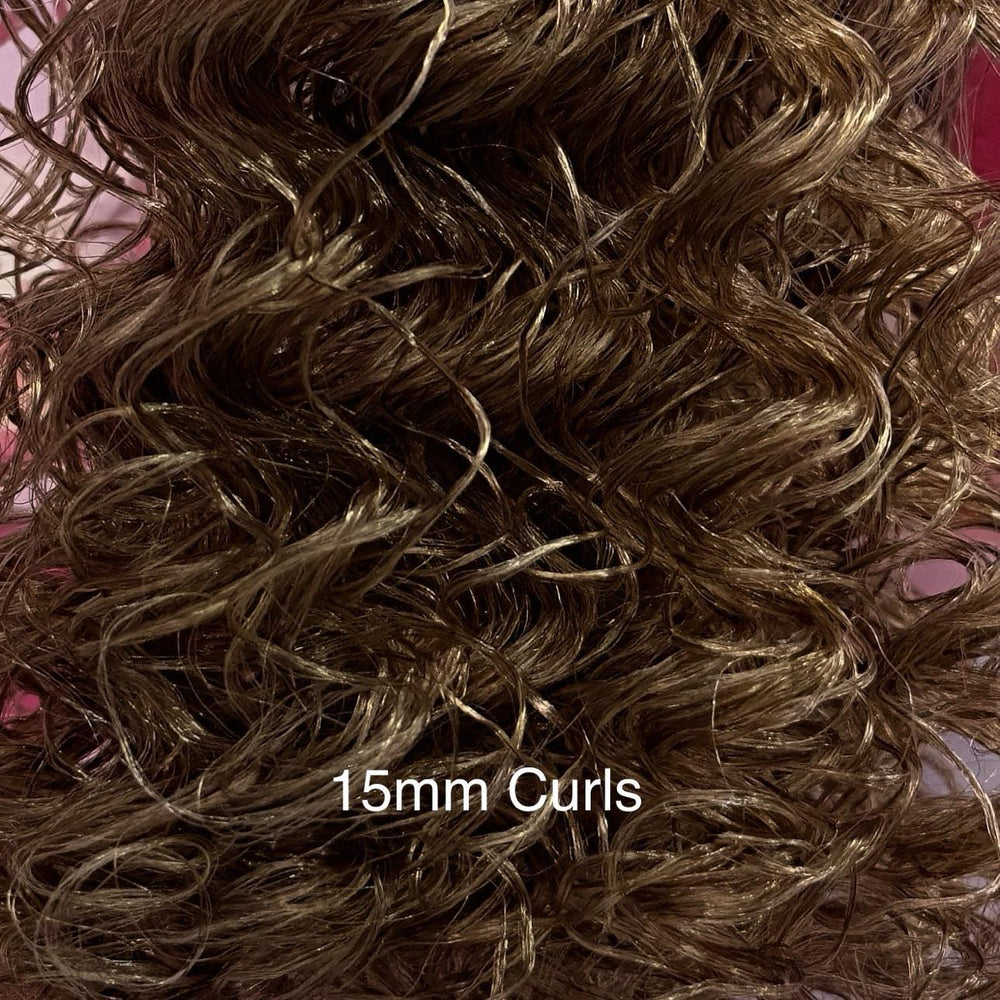 DG Curly Nylon Cacao Blend NH024 1oz/28g 36inch/92cm brown Doll Hair