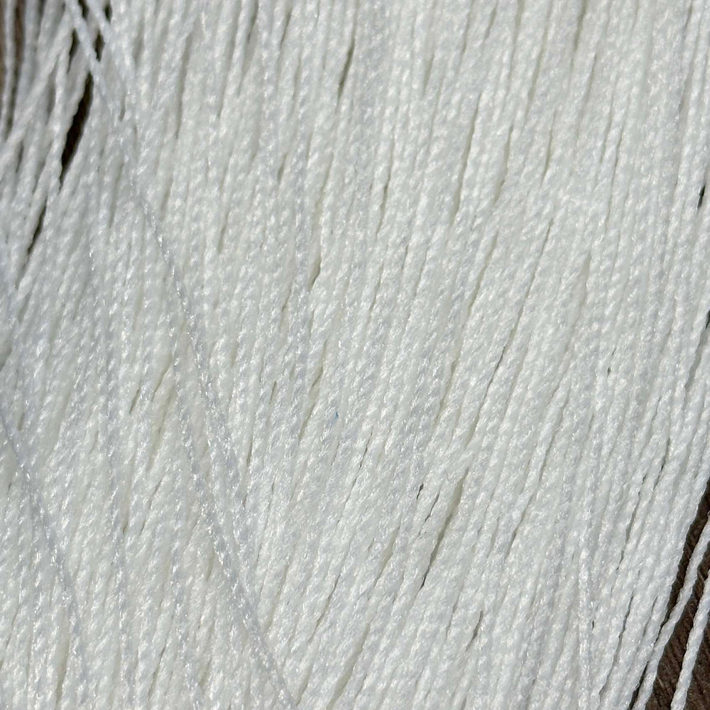 DG Nylon Micro Twist Braids First Snow N018 1.5mm 1oz/28g 36in/92cm White Doll Hair