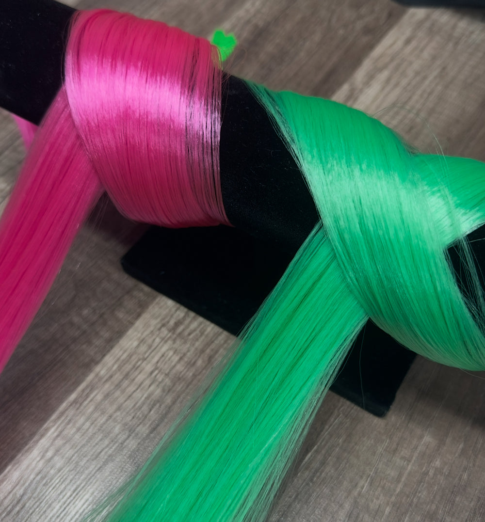 DG Straight Nylon Clover N1977M 1oz/28g 36inch/92cm hank Green Doll Hair