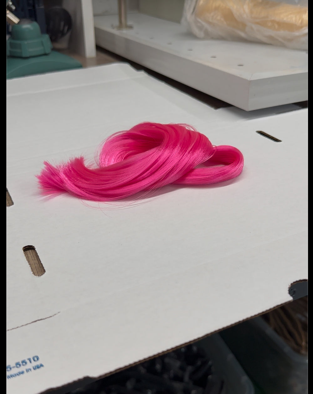 DG Straight Nylon Cherry Pink N297 1oz/28g 36inch/92cm pink Doll Hair