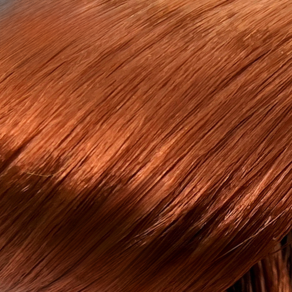 Japanese Saran Doll Planet Hair For Rerooting Ginger Brown
