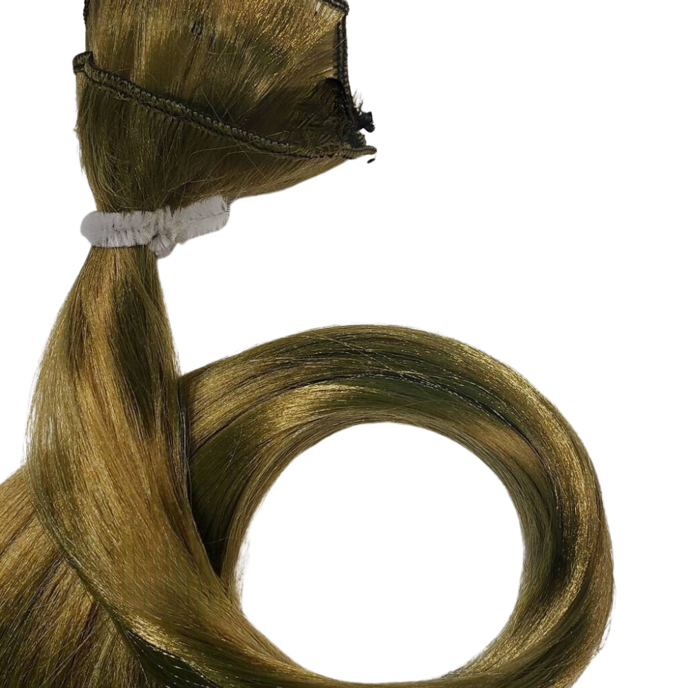 Golden Green Doll wig