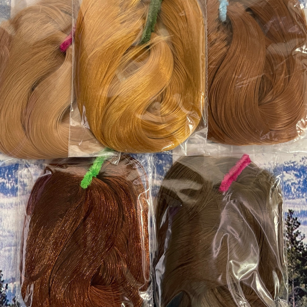 Doll Planet Hair Artist Pack Shade of Brown Doll Hair for Rerooting