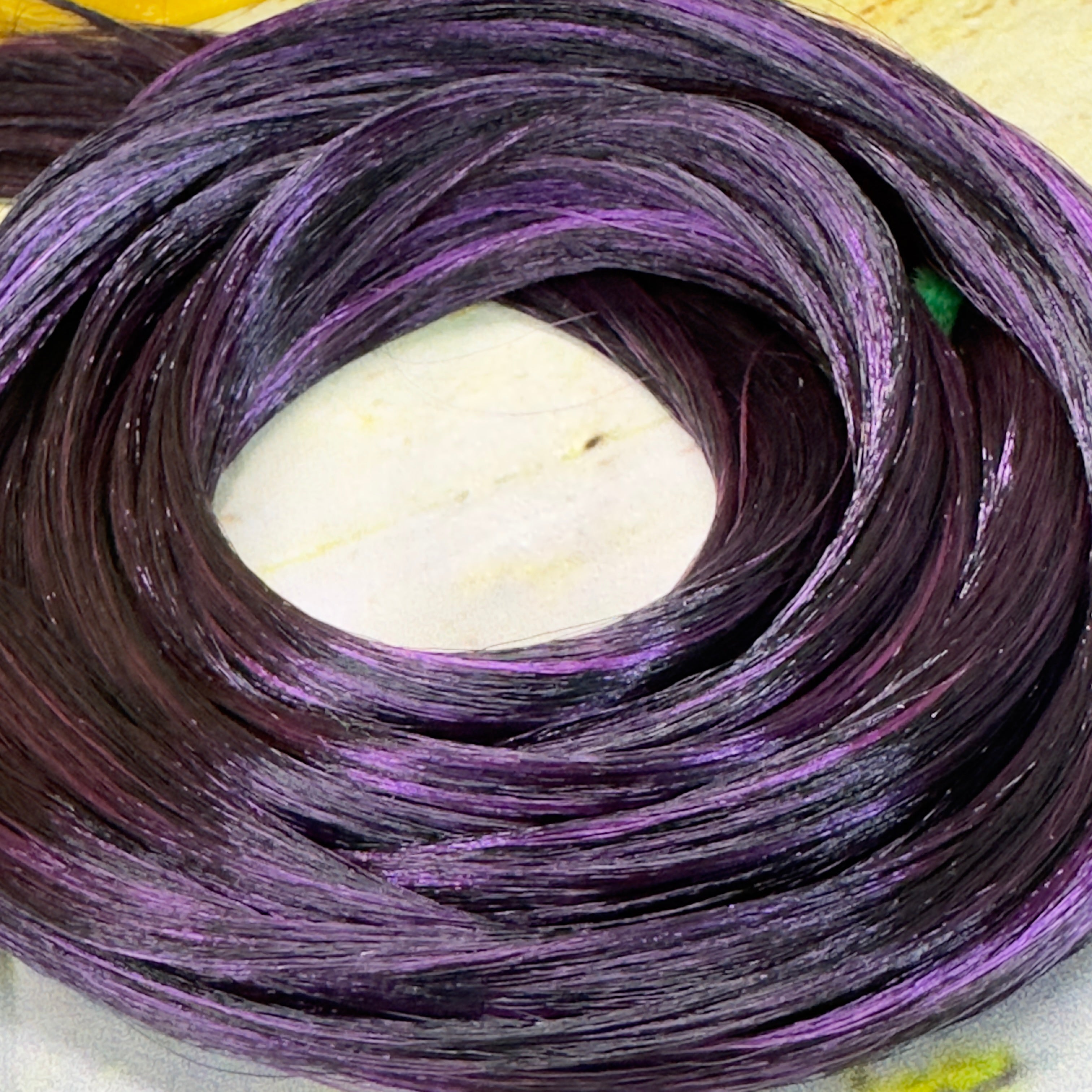 Japanese Saran Custom Blend Blackout & Ultra Violet Doll Planet Hair