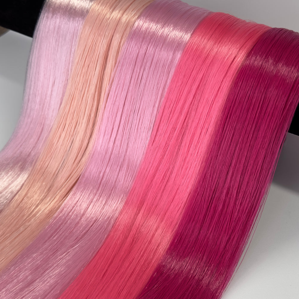 Japanese Saran Pink Artist Pack 5oz Doll Hair Bundle
