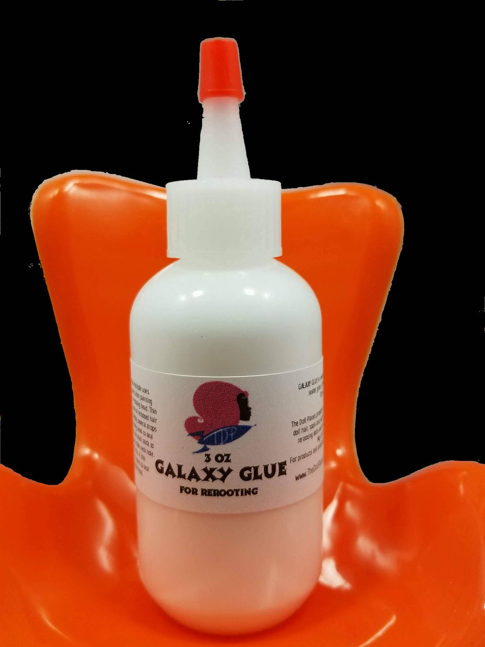 Galaxy Glue 3oz Bottle for Sealing Rerooted Nylon Doll Hair for Fashion Dolls