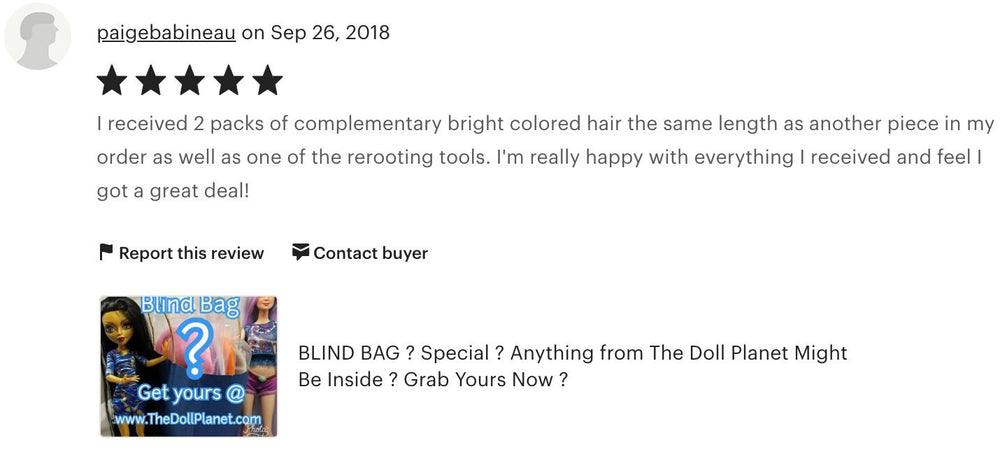 Surprise Bundle 13 Packs of Doll Planet Hair