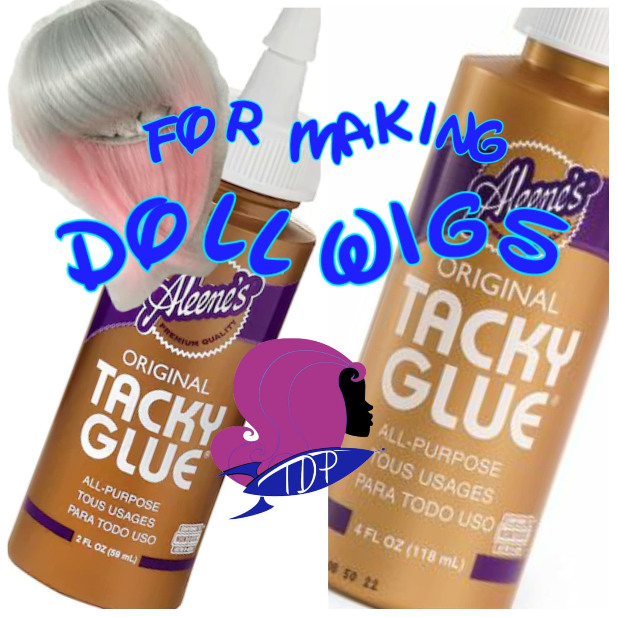 Tacky Glue Aleene's Original for Making Doll Scale Wigs – Doll Planet Hair