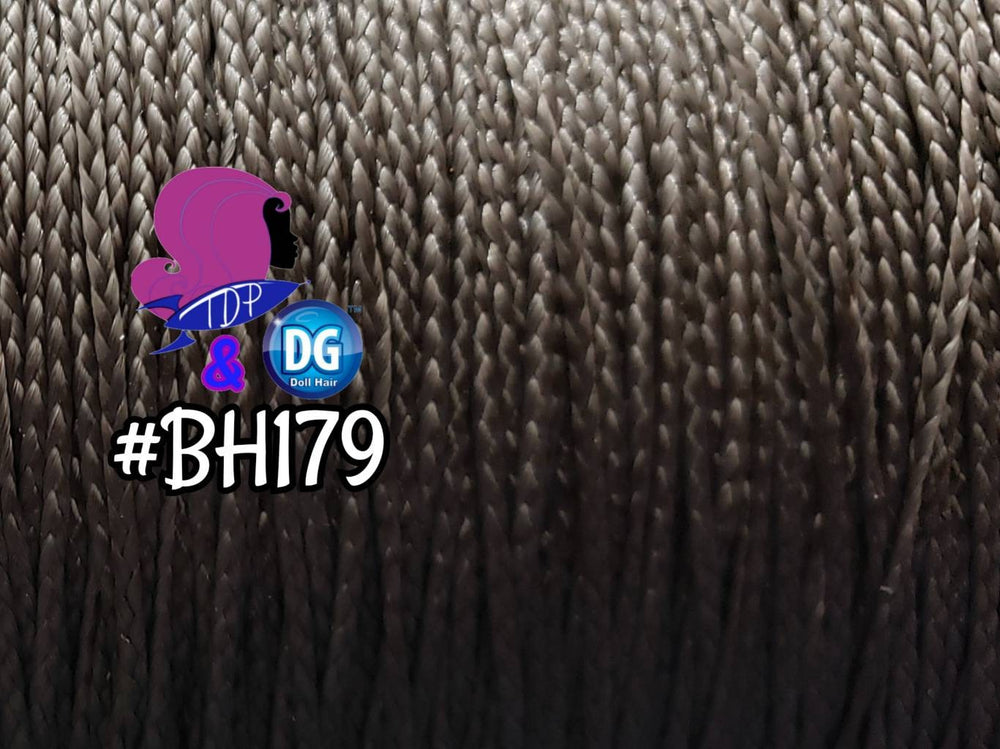 DG-HQ™ Nylon Micro Mini Braids Espresso #BH179 2mm Dark Brown Off Black Doll Hair Rerooting Barbie™ Monster High™ Integrity Limited Qty