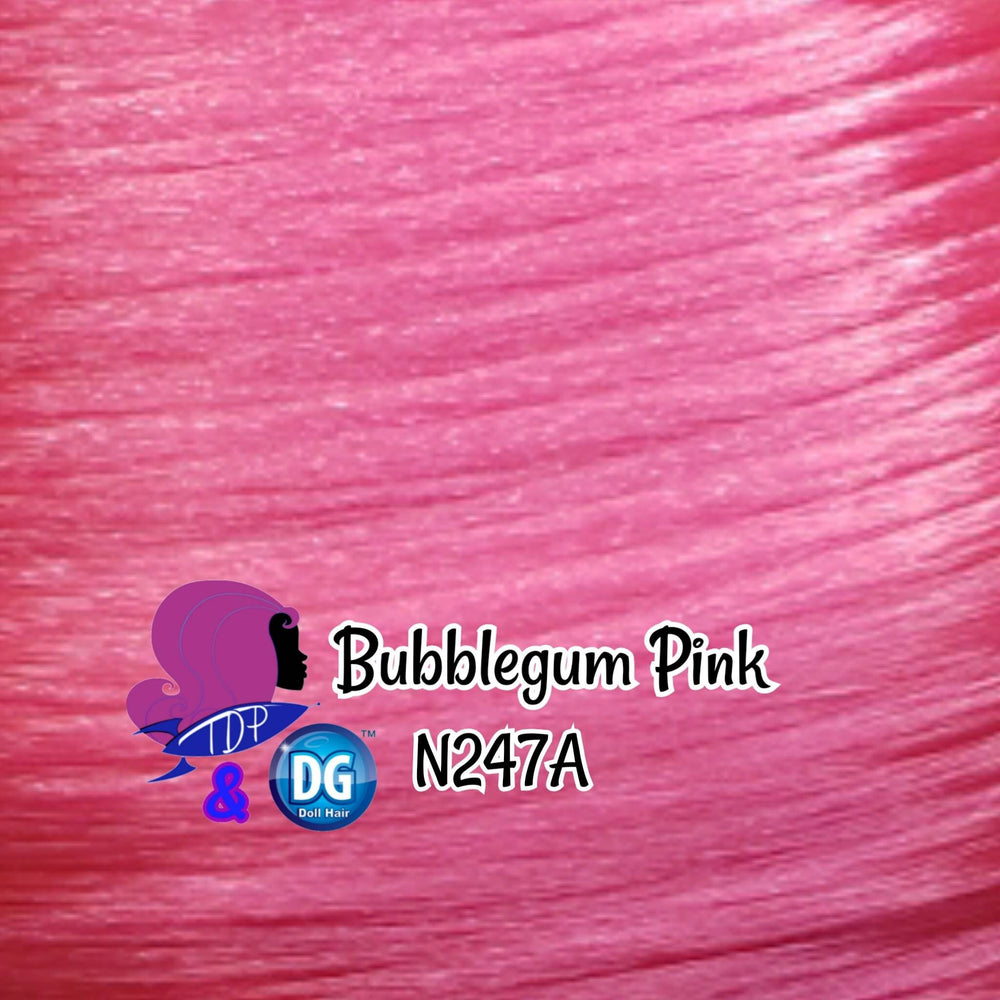 DG-HQ™ Nylon Bubblegum Pink N247A Doll Hair Rerooting Styling Curling Doll My Little Pony Barbie™ Monster High™ Fr Poppy® Limited Qty