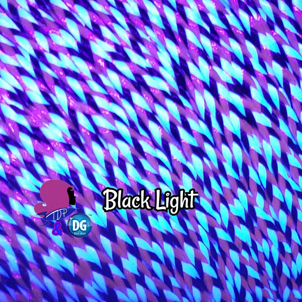 DG-HQ™ #BH343 Micro Mini Braid 2mm Doll Hair White Rose Gold Dark Brown Metallic Black Glow in the Dark Barbie™ Monster High™ Rainbow High
