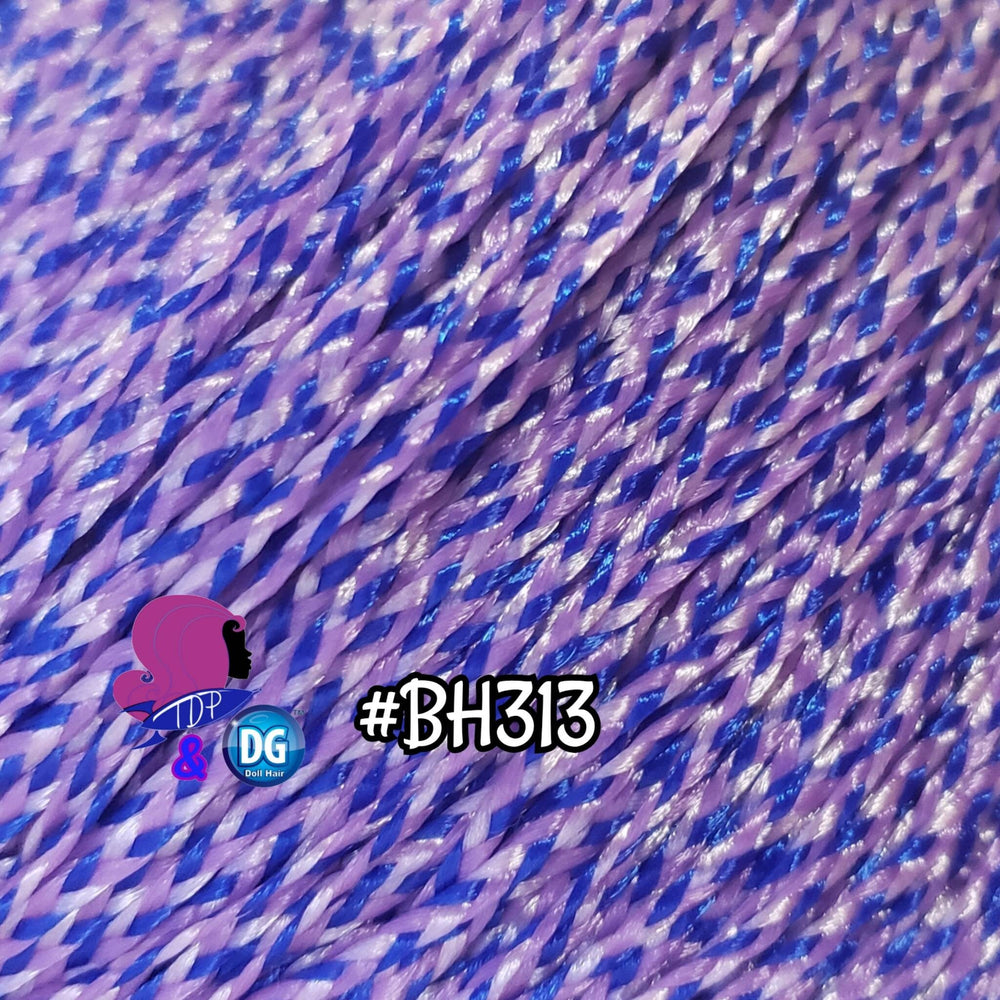 DG-HQ™ Micro Mini Braids #BH313 Lavender Ocean Metallic 2Mm Purple Blue Doll Hair Reroot Barbie™ Monster High™ Rainbow High®