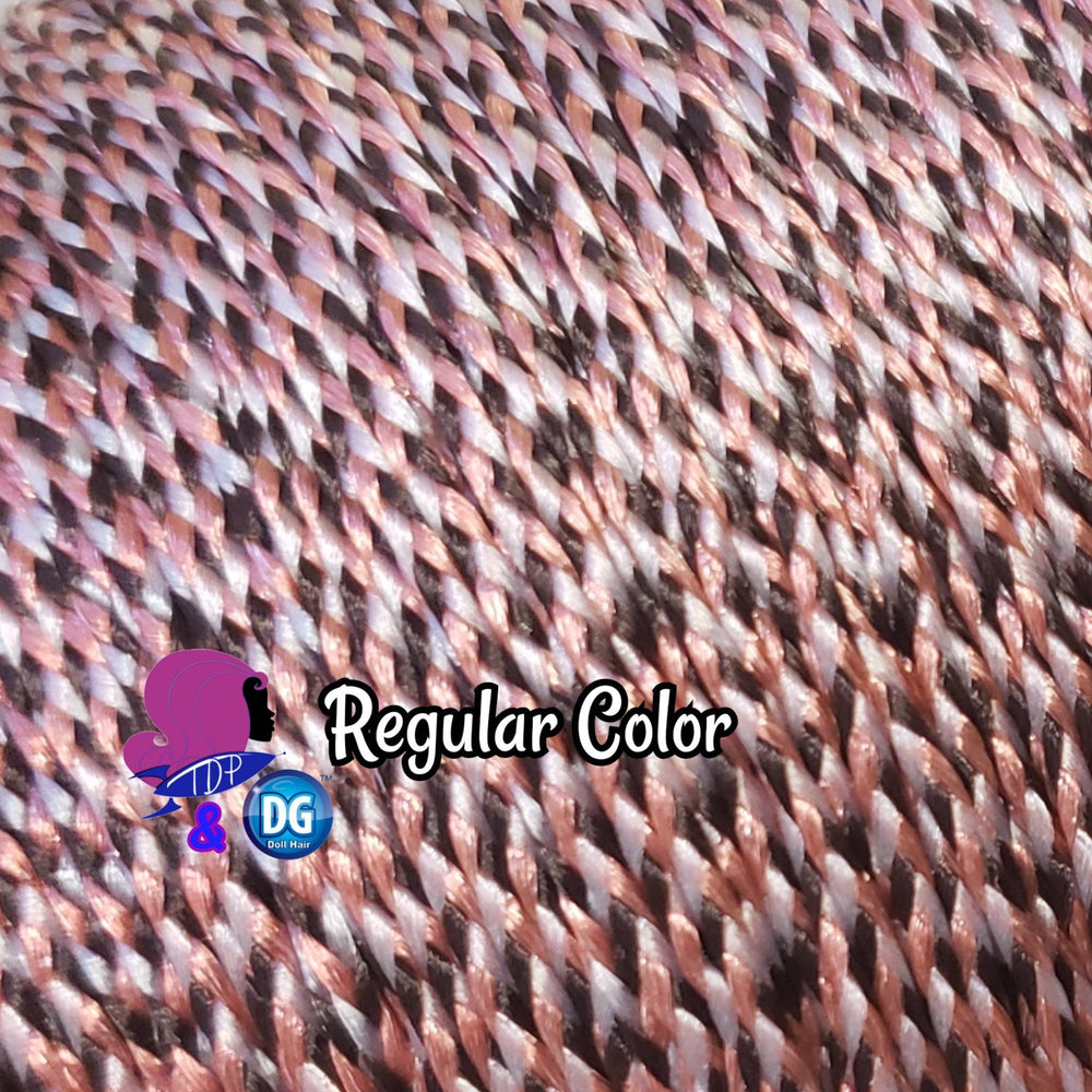 DG-HQ™ #BH343 Micro Mini Braid 2mm Doll Hair White Rose Gold Dark Brown Metallic Black Glow in the Dark Barbie™ Monster High™ Rainbow High