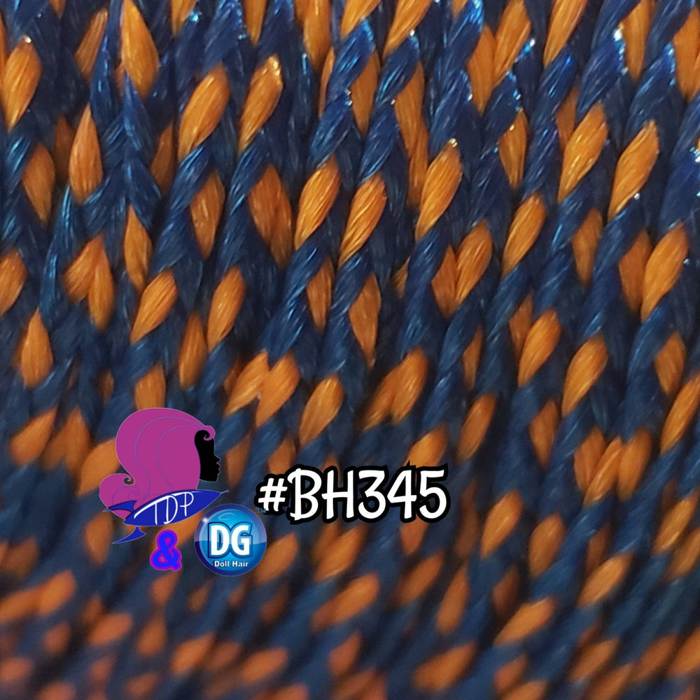 DG-HQ™ Micro Mini Braids #BH345 Tangerine Ocean Metallic 2Mm Purple Magenta Doll Hair Reroot Barbie™ Monster High™ Rainbow High®