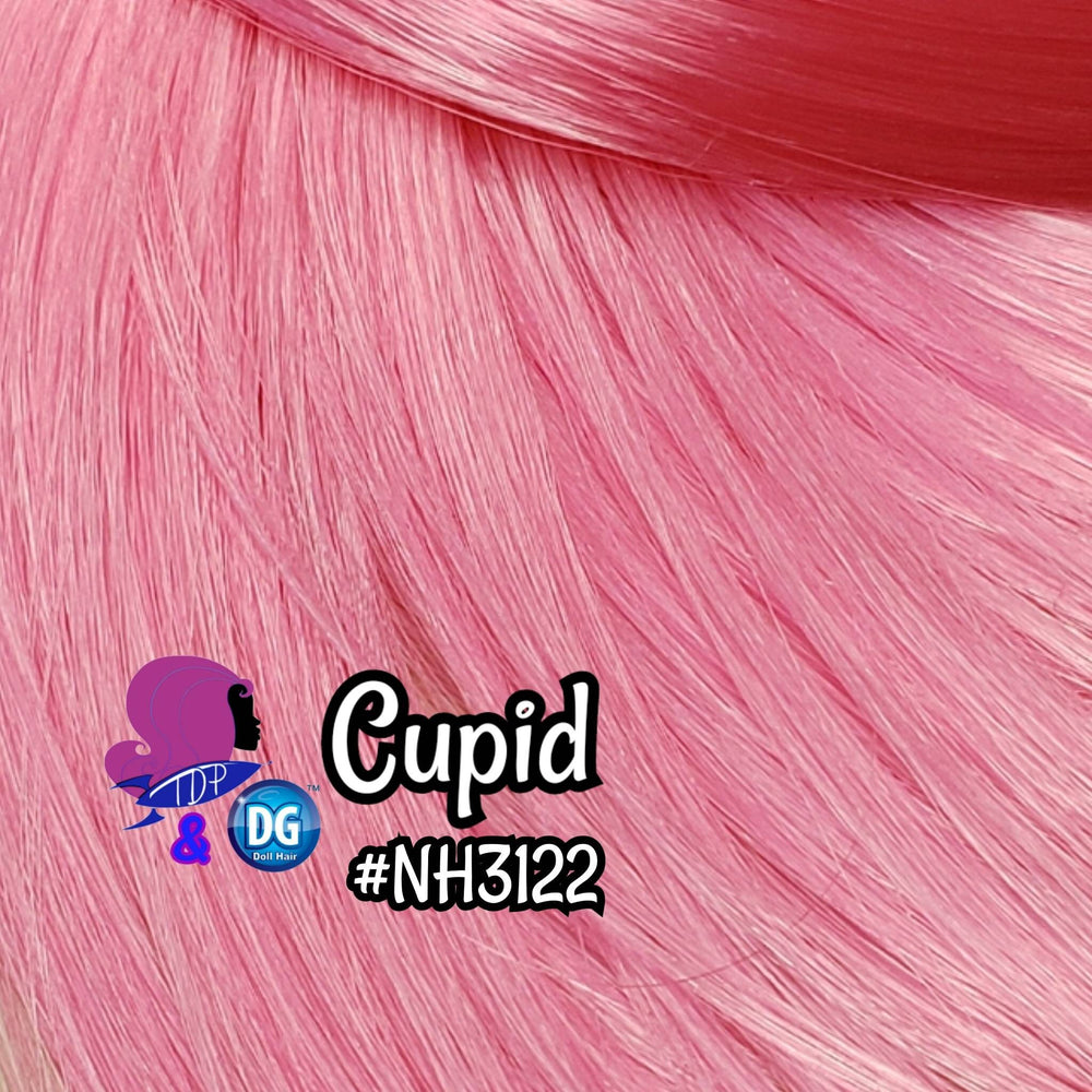 DG-HQ™ Nylon Cupid #NH3122 Bright Pink Doll Hair Reroot My Little Pony Barbie™ Ever After High™ Rainbow High® Lol omg