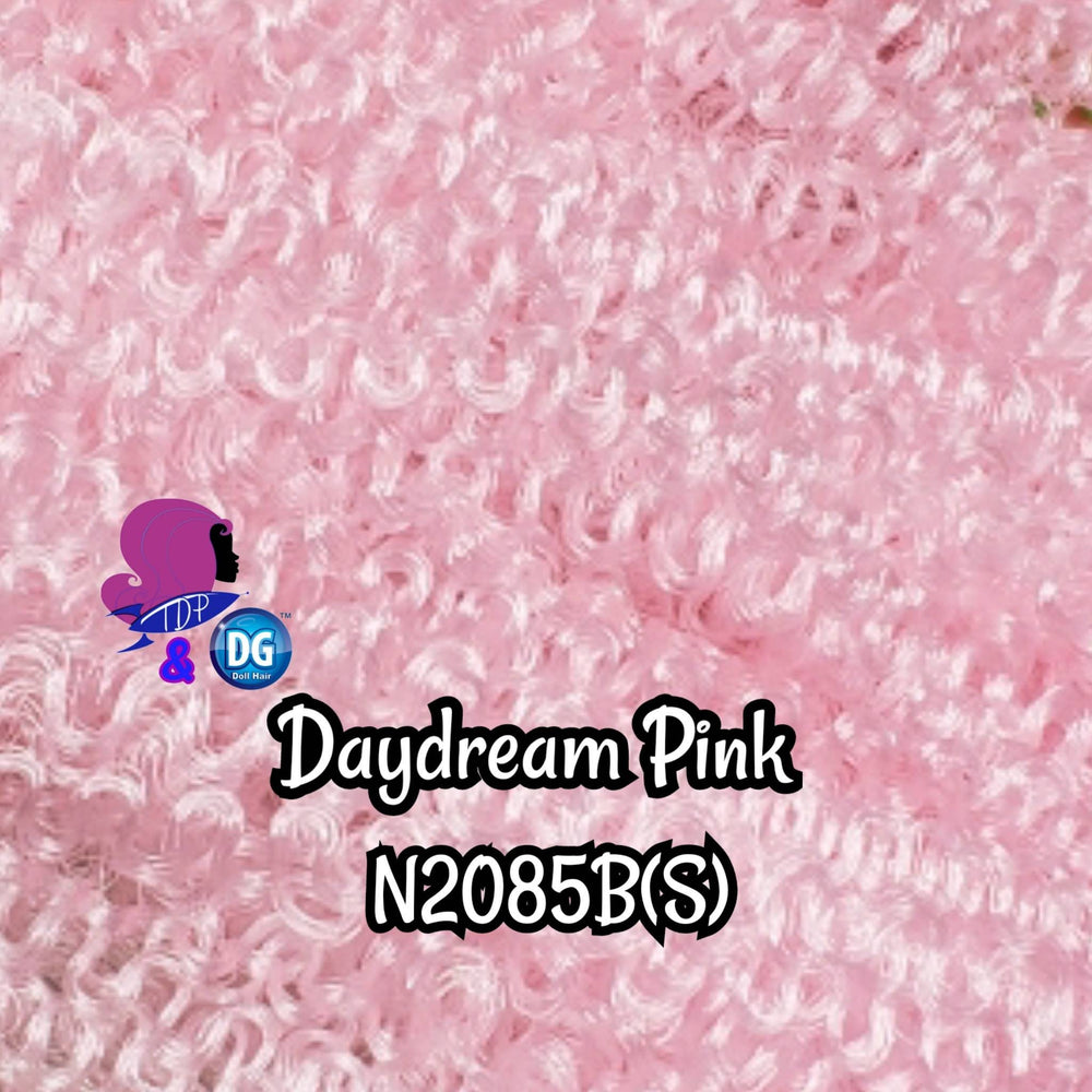 DG S-Curl Daydream Pink 4mm N2085B(S) Afro 18 inch 0.5oz/14g hank Nylon Doll Hair for rerooting fashion dolls Standard Temperature