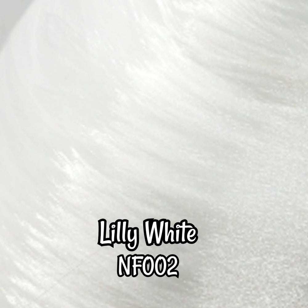 DG-HQ™ Nylon Lily White NF002 36 inch 1oz/28g hank Bright White Platinum Doll Hair for rerooting fashion dolls Standard Temperature