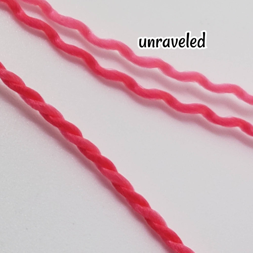 DG-HQ Nylon blend Jumbo Twist Braids 3mm Pink Purple Bh205-2 Hair Rerooting wigs Large dolls Bjds tall Monster High™ Rainbow High lol omg