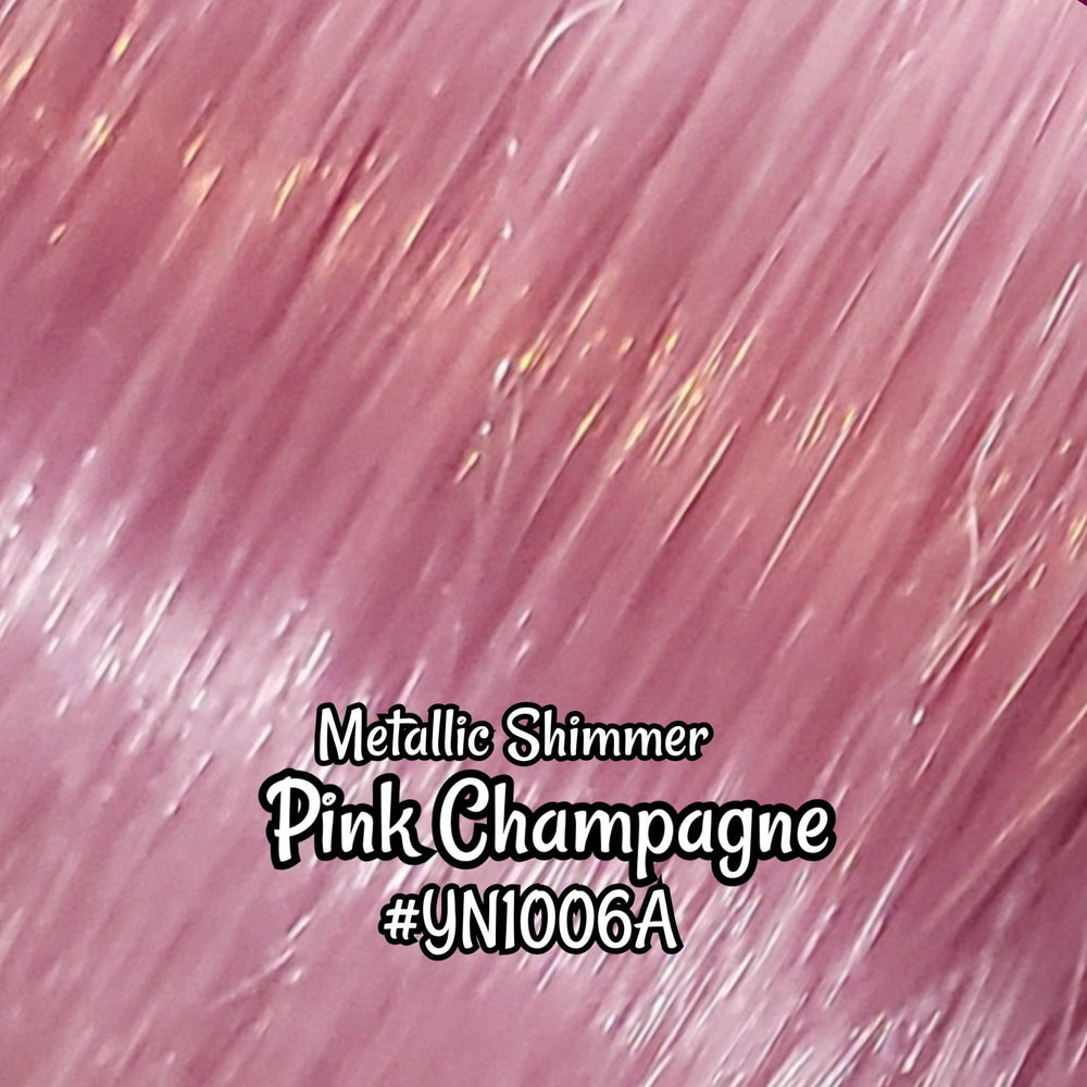 DG-HQ™ Nylon Metallic Shimmer Pink Champagne YN1006A Doll Hair for Reroot My Little Pony® Lol Omg® Barbie™ Monster High™ Rainbow High