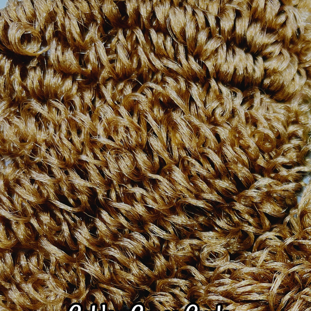 DG Curly Metallic Shimmer Golden Goose 5mm 10mm 20mm YN2336B gold 36 inch 0.5oz/14g pre-curled Nylon Doll Hair for rerooting fashion dolls