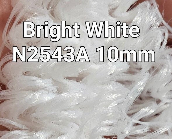 DG Curly Bright White N2543A 36 inch 0.5oz/14g pre-curled Nylon Doll Hair for rerooting fashion dolls Standard Temperature