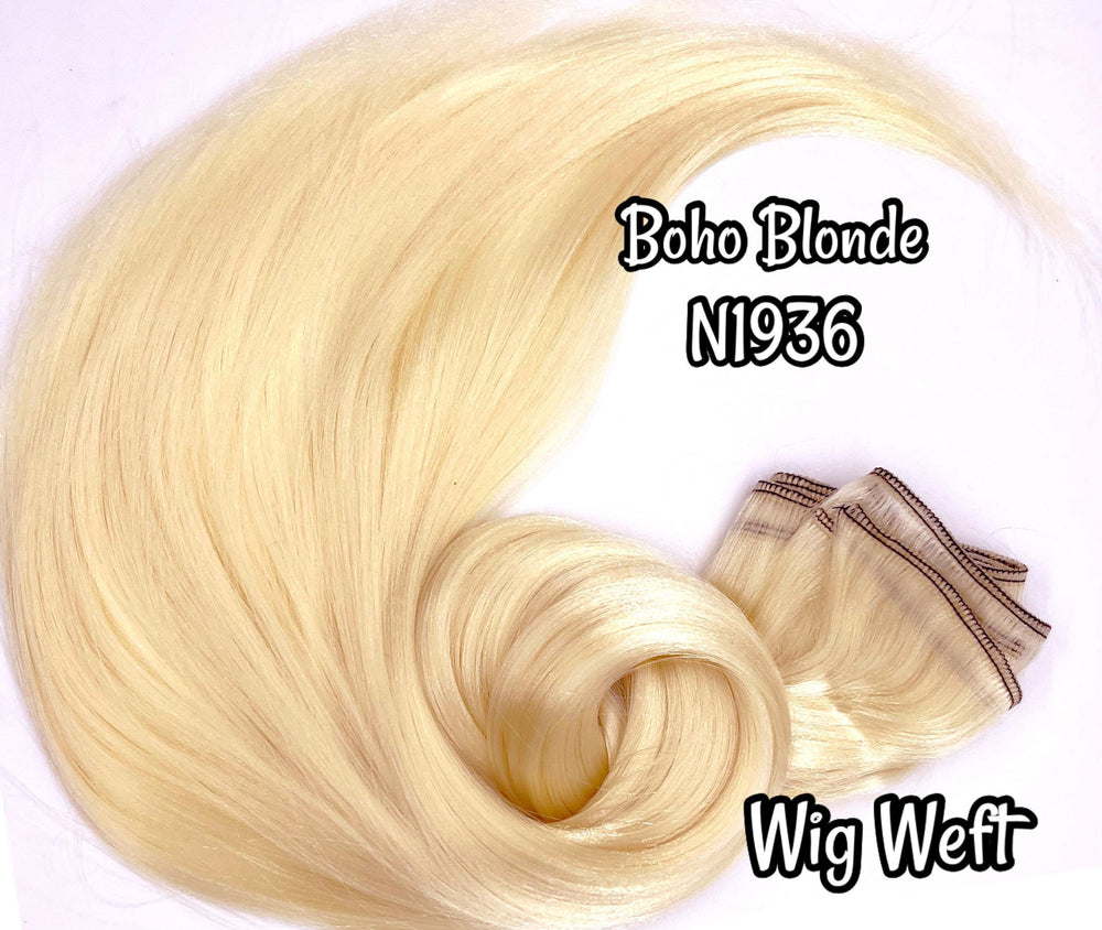 Doll Planet Hair Blue Wig Weft for DIY Doll Scale Wigs