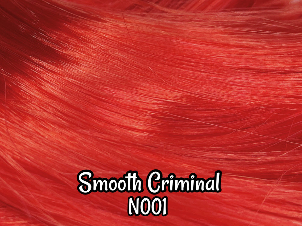 DG-HQ™ Nylon Smooth Criminal N001 36 inch 1oz/28g hank bright Red Doll Hair for rerooting fashion dolls Standard Temperature