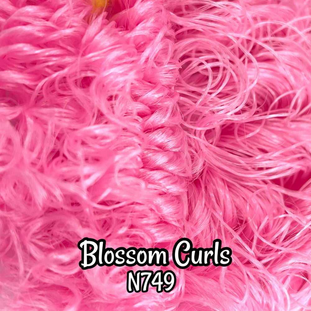 DG Curly Blossom 10mm 20mm pre-curled N749 36 inch 0.5oz/14g pre-curled Nylon Doll Hair for rerooting fashion dolls Standard Temperature