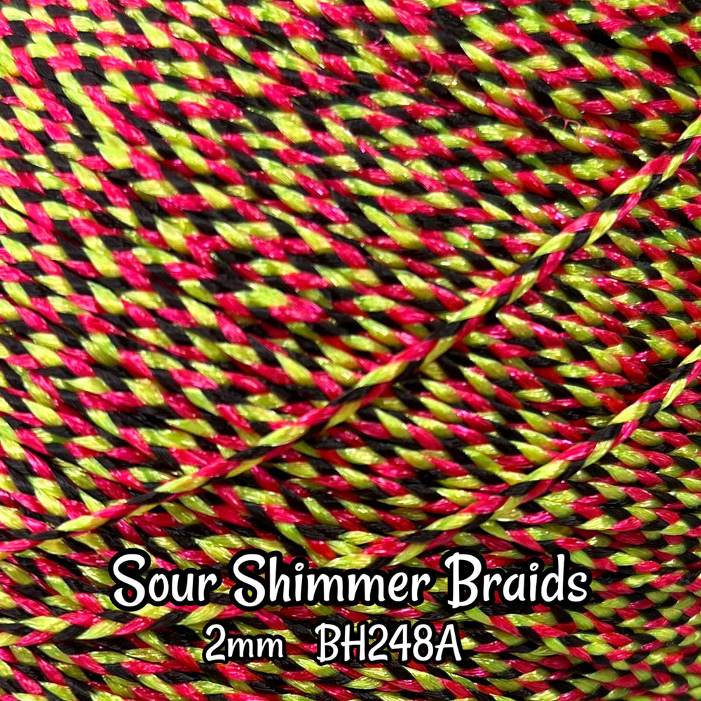 DG-HQ™ Nylon Micro Mini Braids Sour Shimmer #BH248A 2mm Doll Hair Rerooting Barbie™ Monster High™ Integrity Fr