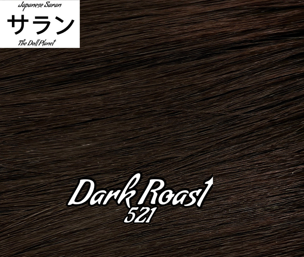 Japanese Saran Dark Roast 521 36 inch 1oz/28g hank dark Brown Doll Hair for rerooting fashion dolls Standard Temperature