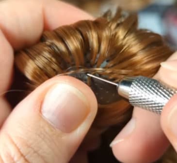 Rerooting Kit Tool and 8 Needles Size 5 for Rerooting Fashion Dolls Hair