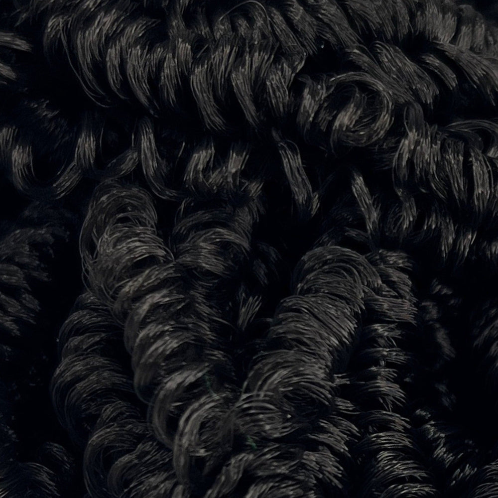 DG-HQ® Curly Noir Natural Black N2010M 5, 10, 13, 20mm curls 36 inch 0.5oz/14g pre-curled Nylon Doll Hair for rerooting fashion dolls