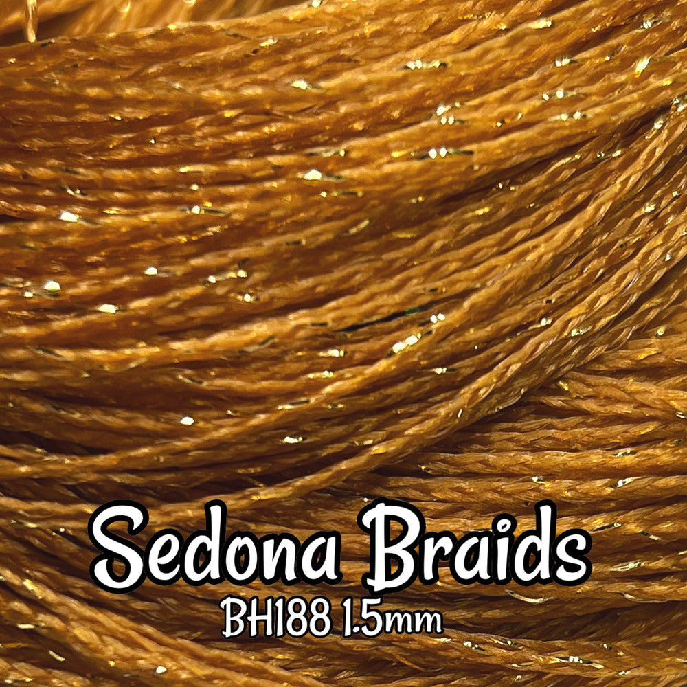 DG-HQ™ Nylon Sedona BH188 Micro Mini Braids 1.5mm Copper & Gold tinsel Doll Scale Hair Rerooting Barbie™ Monster High™ Rainbow High®