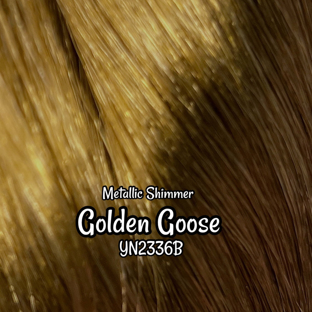 DG-HQ™ Nylon Metallic Shimmer Golden Goose YN2336B Gold Doll Hair Reroot Styling Doll Ponies Barbie™ Monster High™ Rainbow High