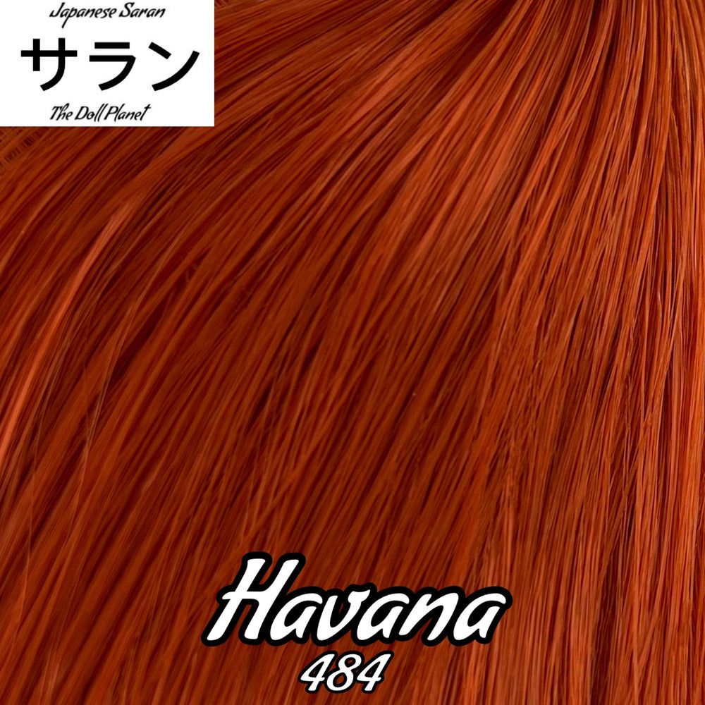 Japanese Saran Havana 484 36 inch 1oz/28g hank red Titian Doll Hair for rerooting fashion dolls Standard Temperature