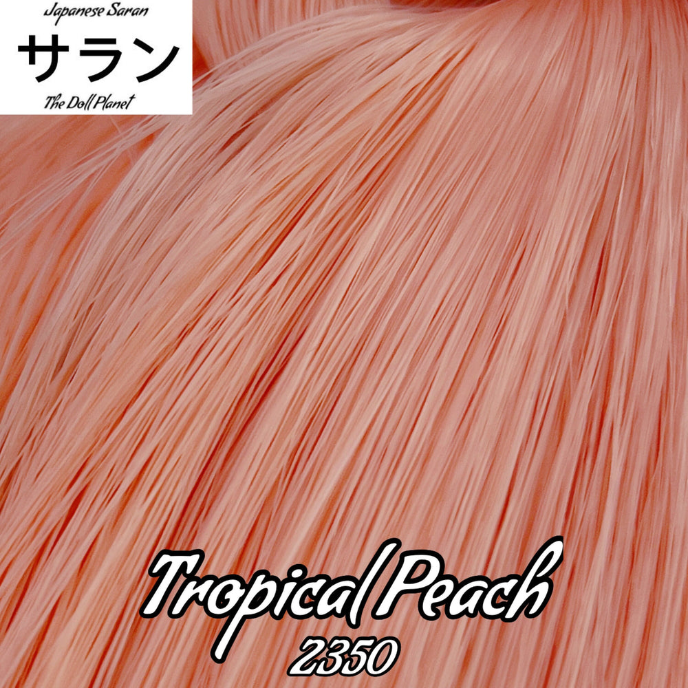 Japanese Saran Tropical Peach 2350 36 inch 1oz/28g hank pink Doll Hair for rerooting fashion dolls Standard Temperature