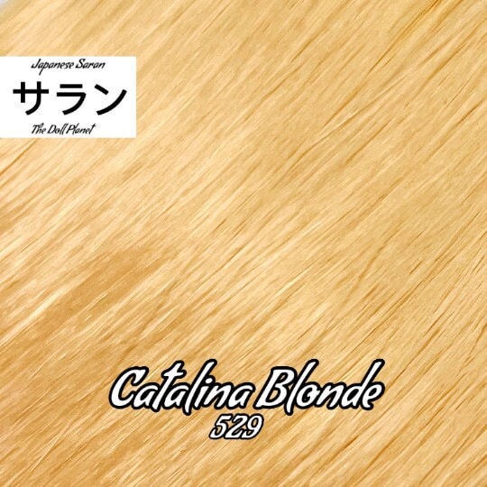 Japanese Saran Catalina Blonde 529 36 inch 1oz/28g hank honey blonde Doll Hair for rerooting fashion dolls