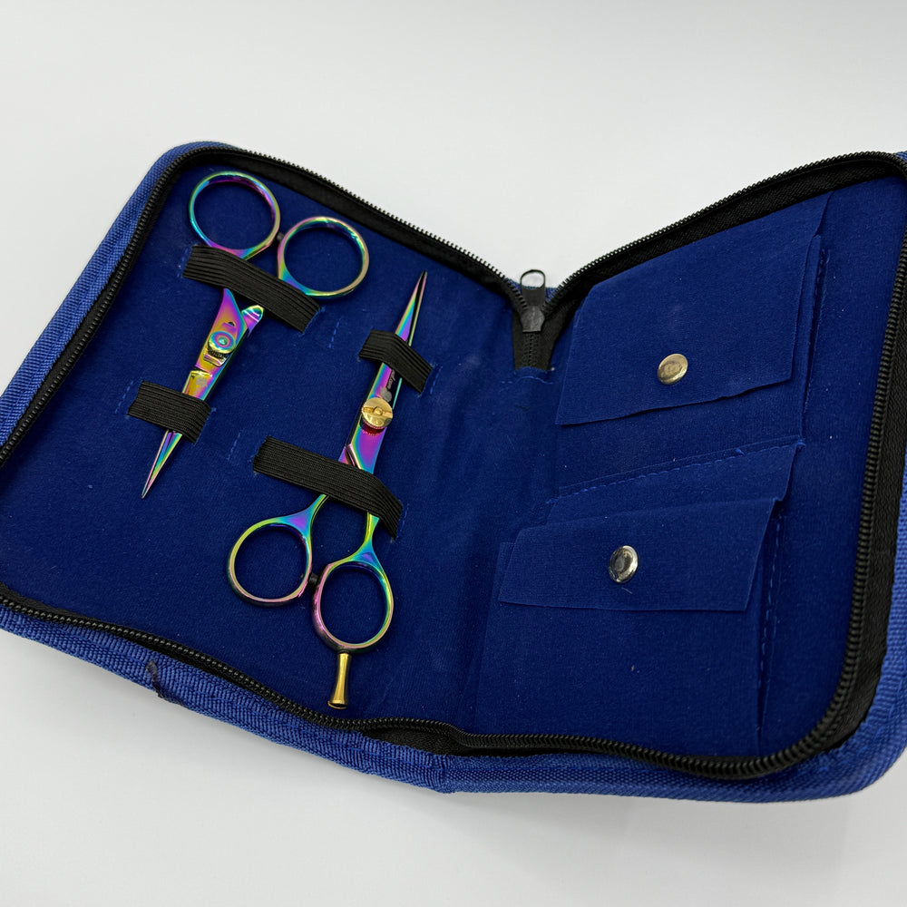 Doll Hair Scissors 2 Piece Set for Cutting Trimming Styling Nylon and Saran