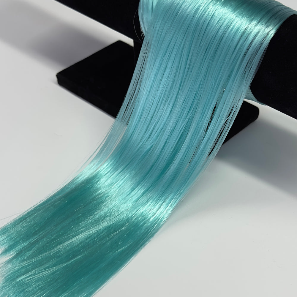 Japanese Saran Tropical Teal 1448 1oz/28g 36inch/92cm green Doll Hair