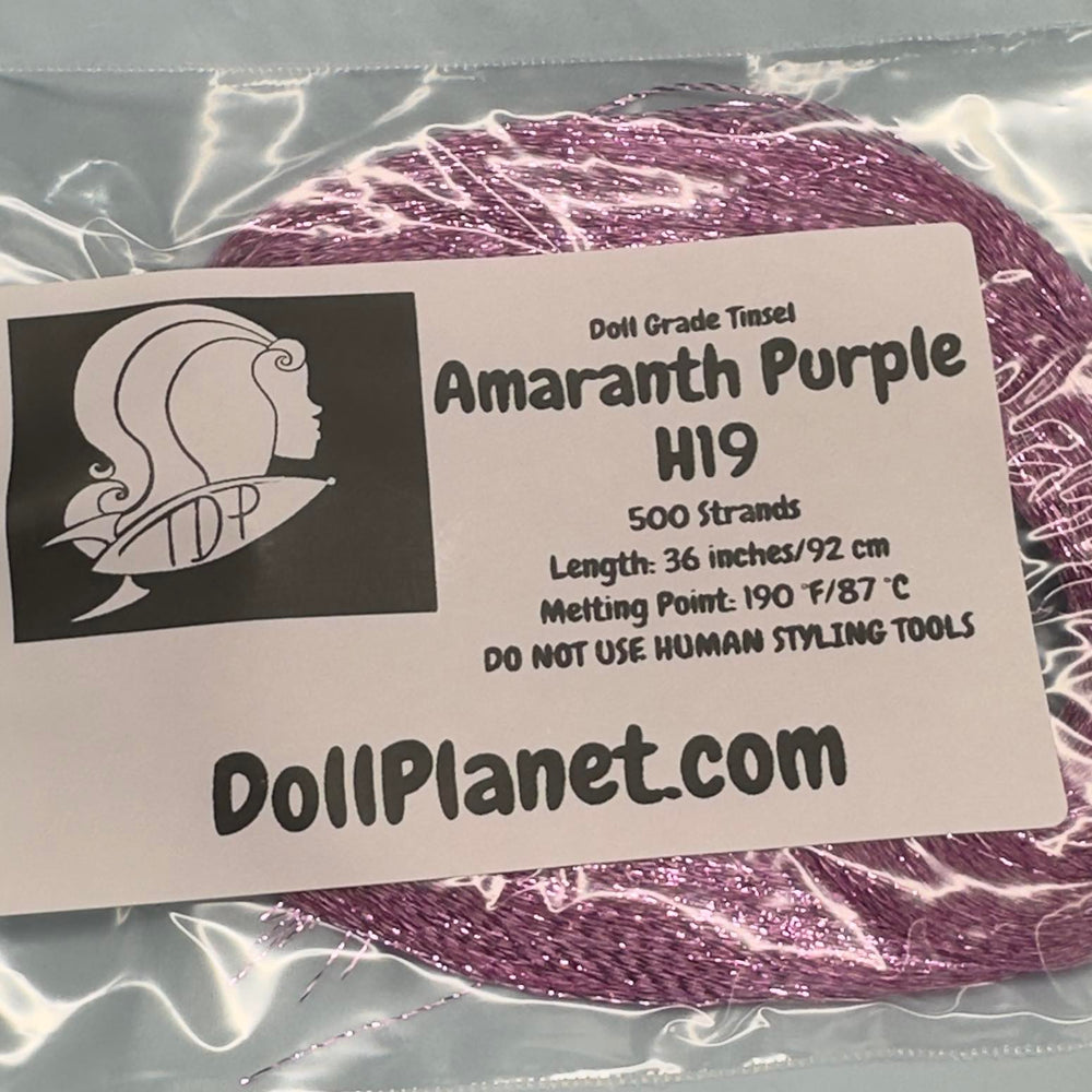 Amaranth Purple H19 Doll Grade Tensil Shiny Doll Hair