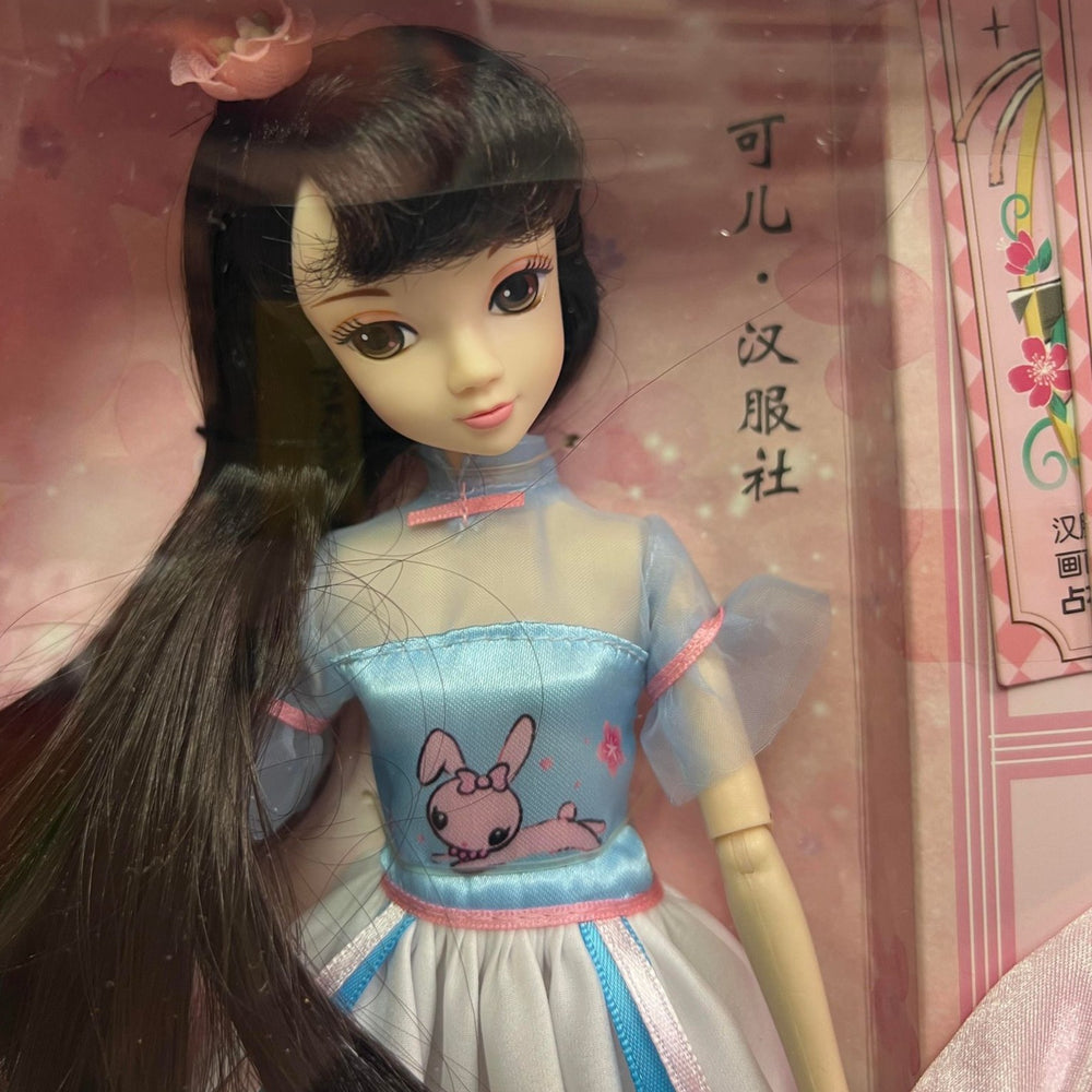 Xiao Ai Photographer Pink Bunny Blue Dress Kurhn Fashion Doll