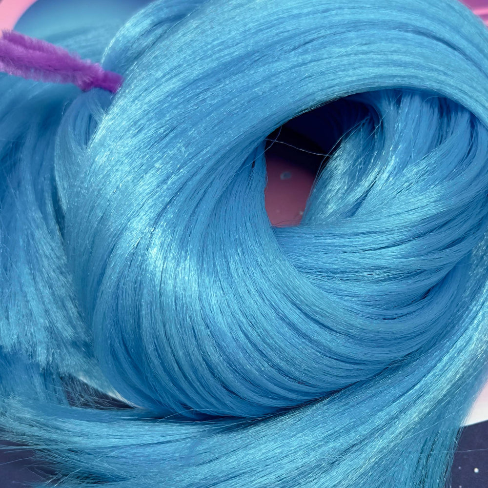 Blue doll hair