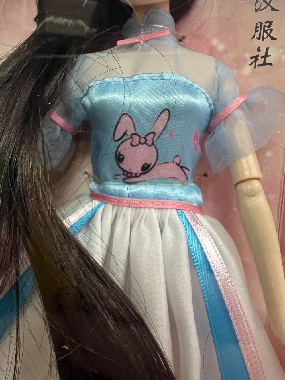 Xiao Ai Photographer Pink Bunny Blue Dress Kurhn Fashion Doll