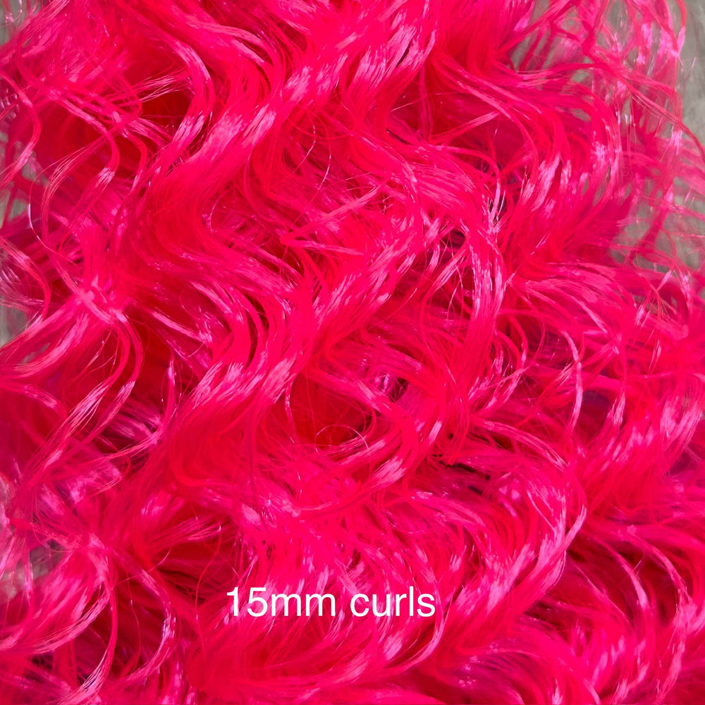 DG Nylon Curly Tootie Fruitie Pink NH3126 1oz/28g 36in/92cm Doll Hair