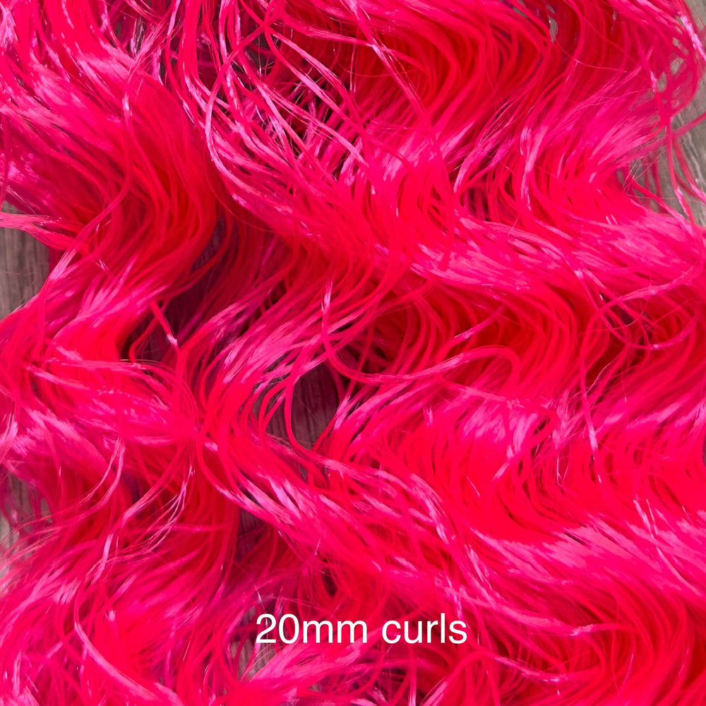 DG Nylon Curly Tootie Fruitie Pink NH3126 1oz/28g 36in/92cm Doll Hair