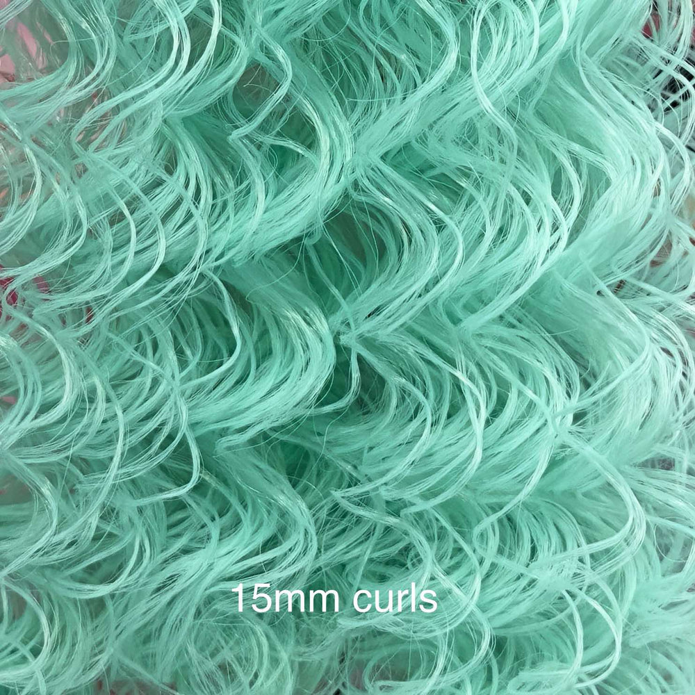 DG Curly Nylon Spring Mint N3091 1oz/28g 36in/92cm green Doll Hair