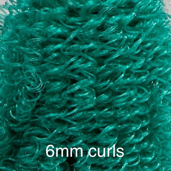 DG Curly Nylon Persian Jade N1256 1oz/28g 36in/92cm green Doll Hair